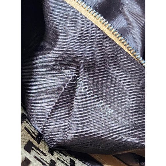 Fendi Zucchino Canvas Mamma Forever Shoulder Bag Brown/Beige - Picture 4 of 14